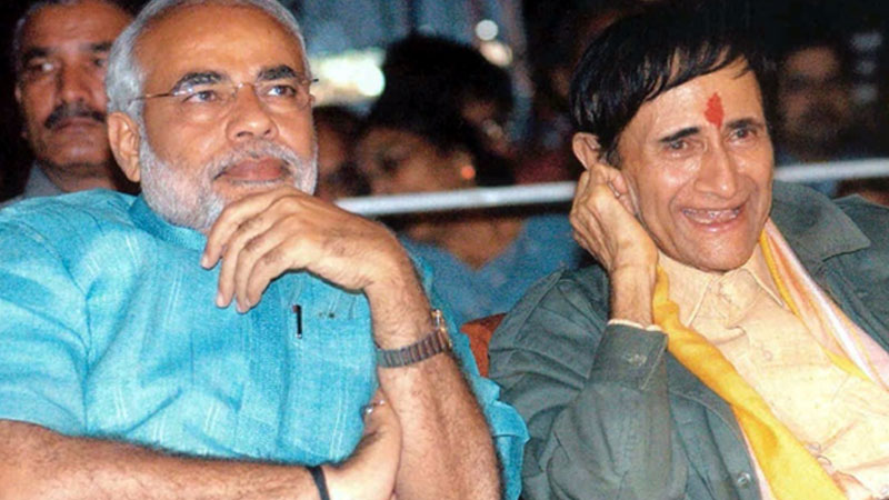 Modi with Dev Anand