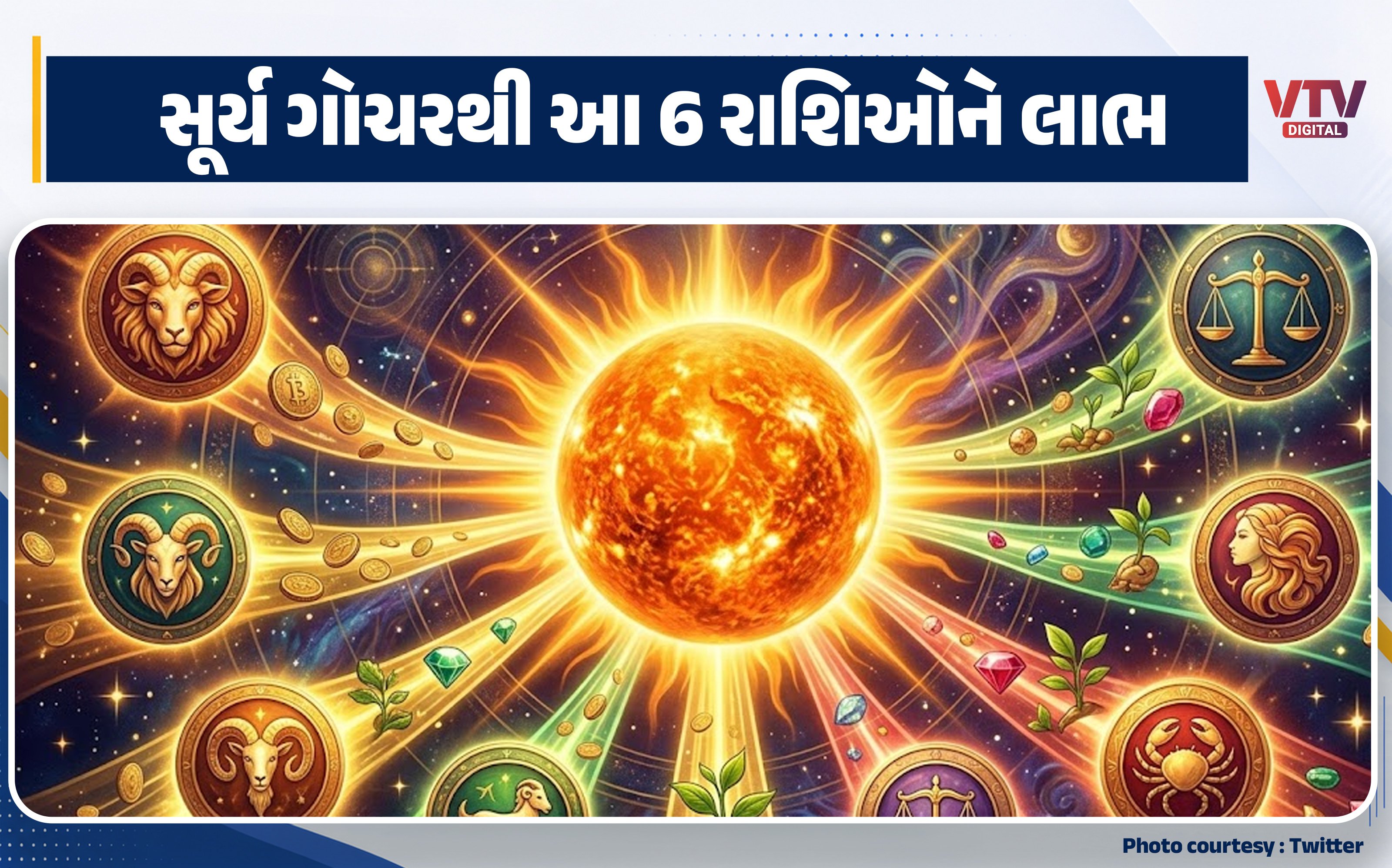 નવરાત્રિના પહેલા દિવસે સૂર્યનું ચિત્રા નક્ષત્રમાં ગોચર, 6 રાશિઓ માટે શુભ સંકેત