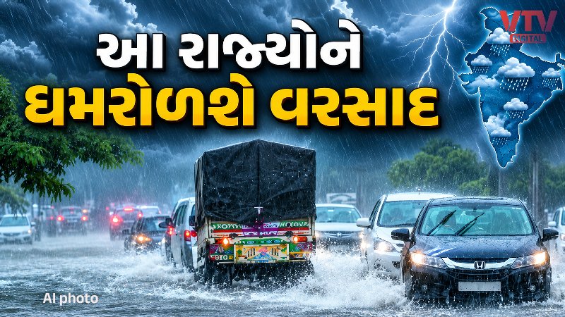 18 કલાકમાં 25 રાજ્યોમાં ધોધમાર વરસાદની આગાહી