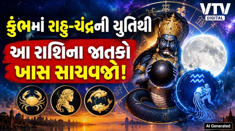 કુંભ રાશિમાં રાહુ-ચંદ્ર યુતિ, ગ્રહણ યોગની અસર