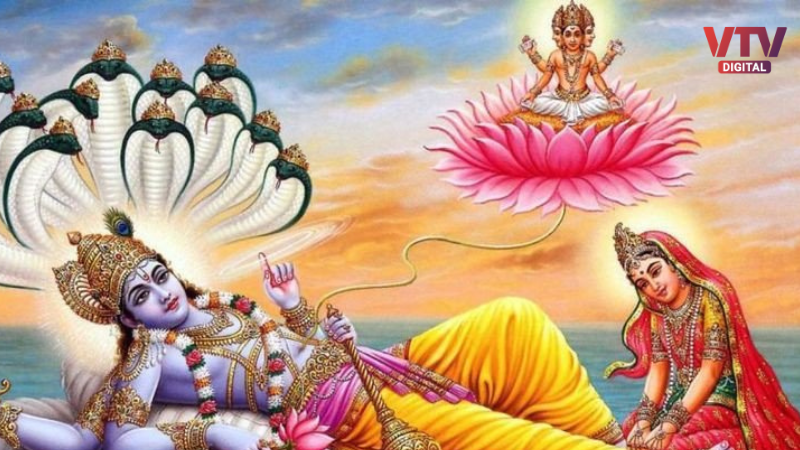 Vishnu In kshir Sagar