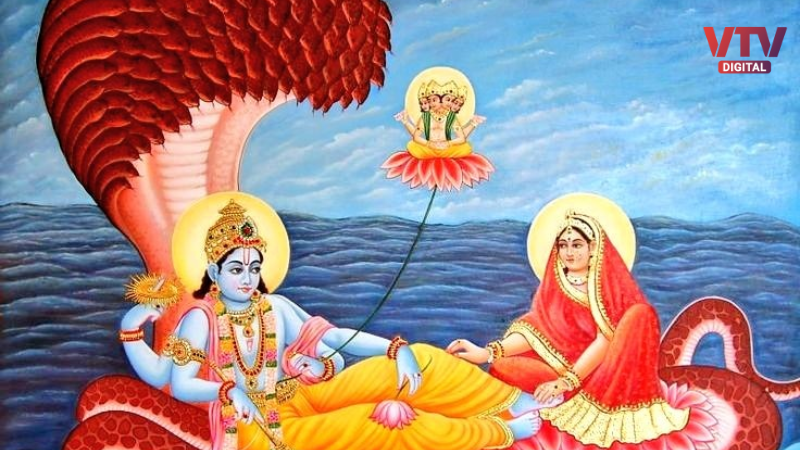 Vishnu In kshir Sagar (3)