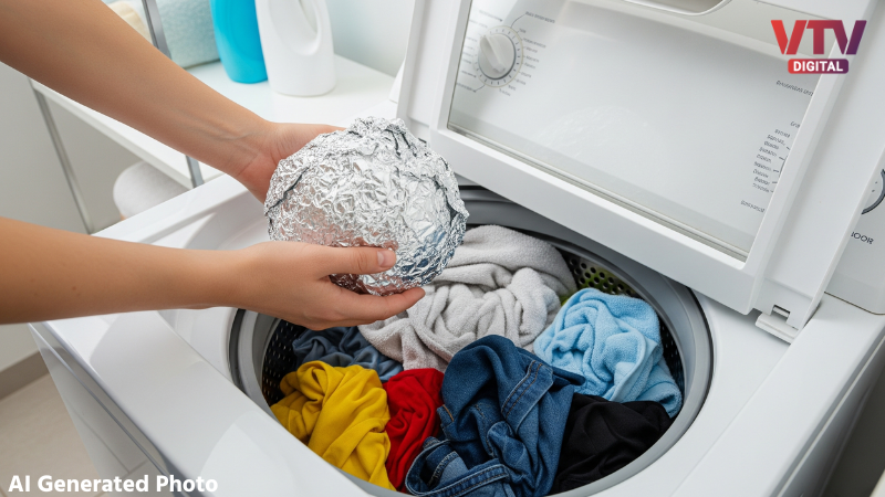 aluminium foil in washing machine