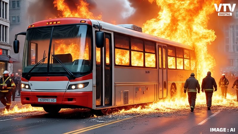 bus fire