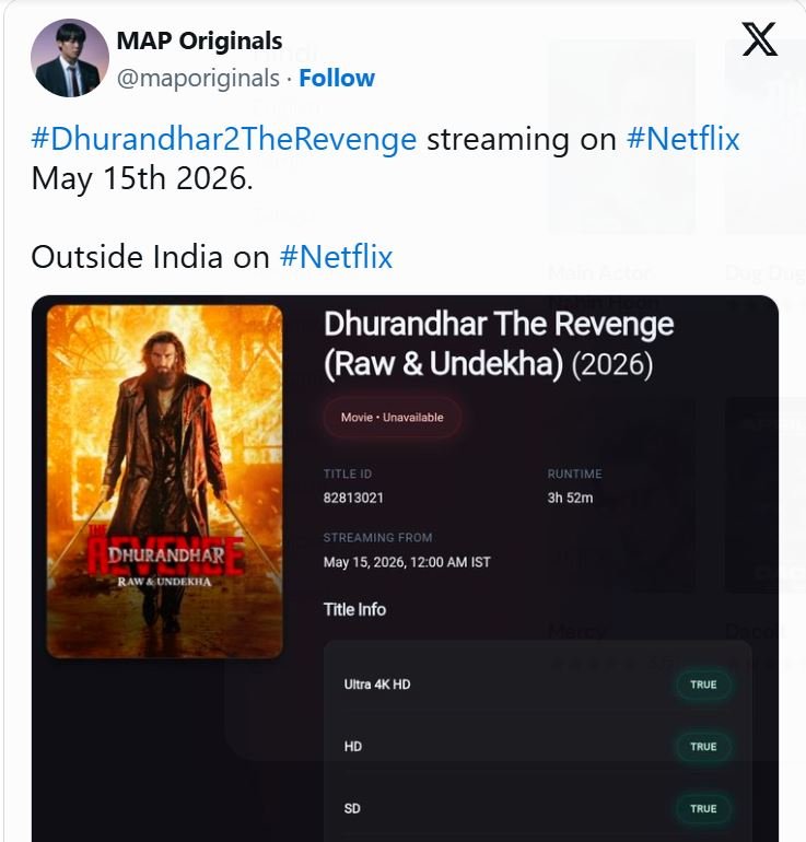 dhurandhaer 2 ottt reles
