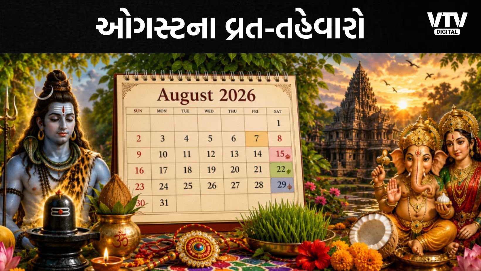 ઓગસ્ટમાં તહેવારોની ભરમાર: રક્ષાબંધન, નાગ પંચમી સહિત