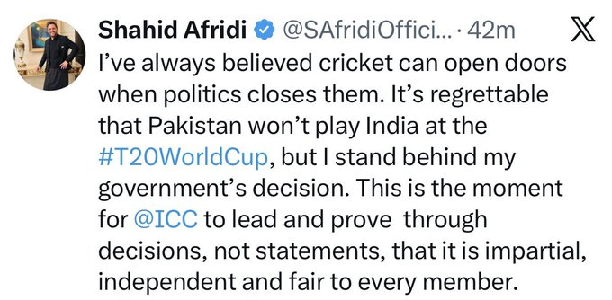 shahid afridi X ac